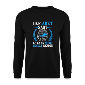 Taucher Sporttauchen Tauchen Apnoe Wassersport - Unisex Pullover - Schwarz - Vorne - Alina (178cm) & Michal (187cm)