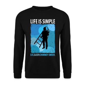 Ramoneur Ramoneur - Sweat-shirt Unisexe - noir - Devant - Alina (178cm) & Michal (187cm)
