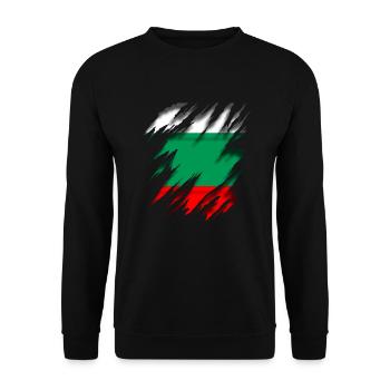 Bulgarie Bulgarie - Sweat-shirt Unisexe - noir - Devant - Alina (178cm) & Michal (187cm)