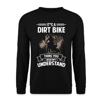 Pilotes de motocross - Sweat-shirt Unisexe - noir - Devant - Alina (178cm) & Michal (187cm)