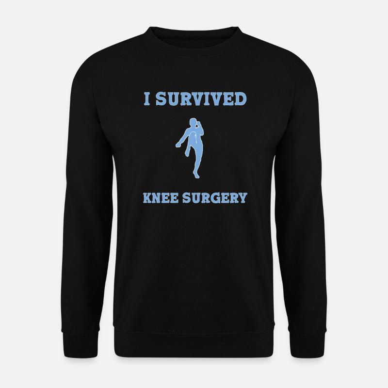 Knie Operation OP Knie OP - Unisex Pullover - Schwarz