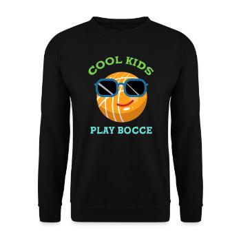 Boccia Kind Boule Petanque - Unisex Pullover - Schwarz - Vorne - Alina (178cm) & Michal (187cm)