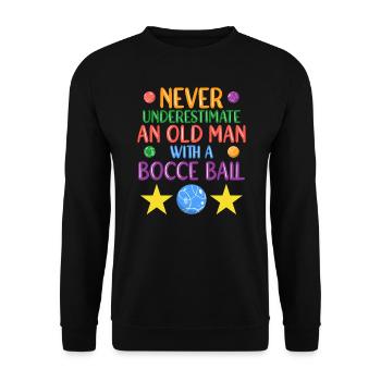 Boccia Boule Petanque - Unisex Pullover - Schwarz - Vorne - Alina (178cm) & Michal (187cm)