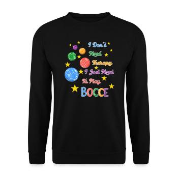Boccia Boule Petanque - Unisex Pullover - Schwarz - Vorne - Alina (178cm) & Michal (187cm)