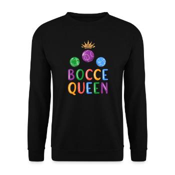 Boccia Boule Petanque - Unisex Pullover - Schwarz - Vorne - Alina (178cm) & Michal (187cm)