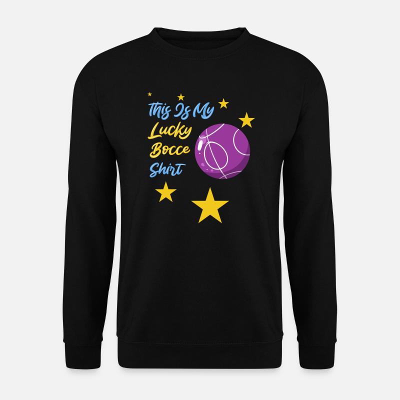Boccia Boule Petanque - Unisex Pullover - Schwarz