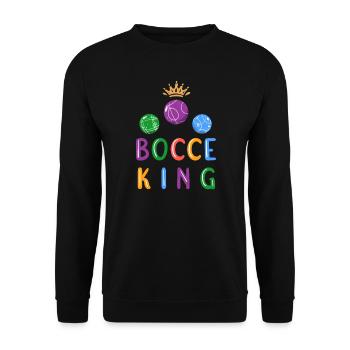 Boccia Boule Petanque - Unisex Pullover - Schwarz - Vorne - Alina (178cm) & Michal (187cm)