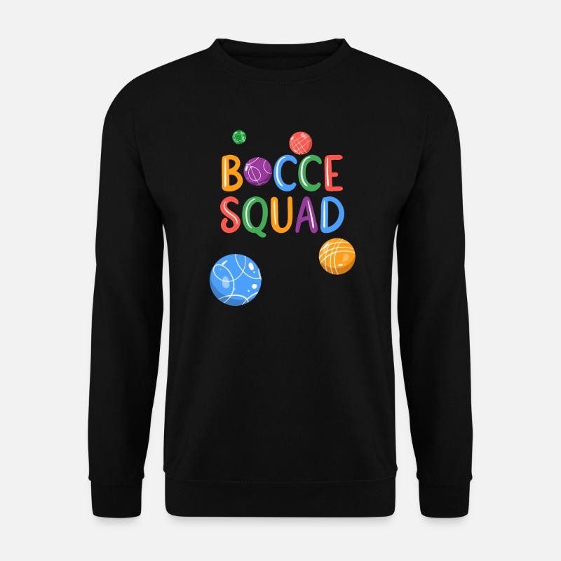 Boccia Boule Petanque - Unisex Pullover - Schwarz