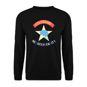 Neurodiversität Autimsus ADHD Legasthenie - Unisex Pullover - Schwarz - Vorne - Alina (178cm) & Michal (187cm)