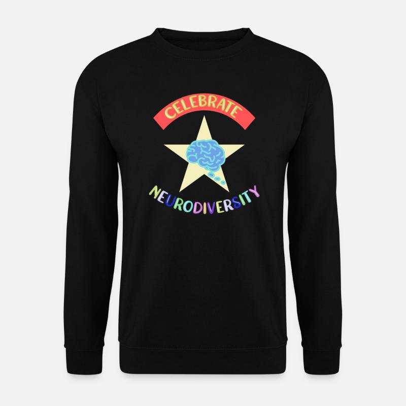 Neurodiversité Autimsus TDAH dyslexie - Sweat-shirt Unisexe - noir