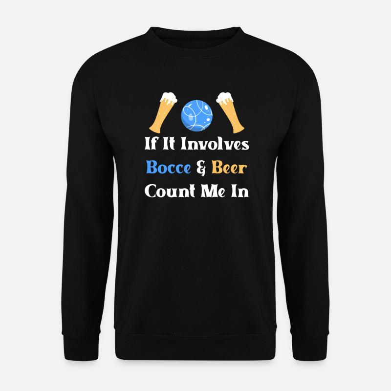 Boccia Boule Petanque - Unisex Pullover - Schwarz