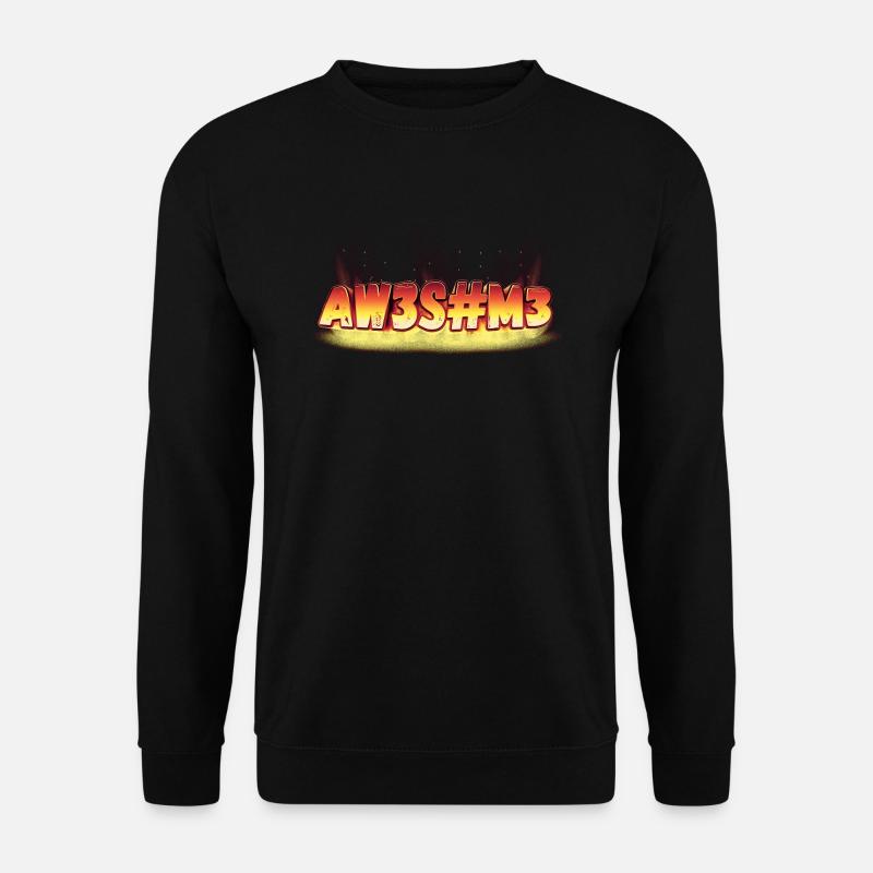Awesome leetspeak - Unisex Sweatshirt - black
