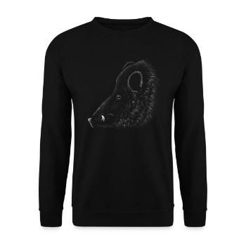 Hunter Huntress Hunting Hunting Hunting Hunting Hunter Hunt - Unisex Sweatshirt - black - Front - Alina (178cm) & Michal (187cm)