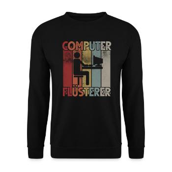 Informatiker Informatik Programmierer Nerd Geek - Unisex Pullover - Schwarz - Vorne - Alina (178cm) & Michal (187cm)