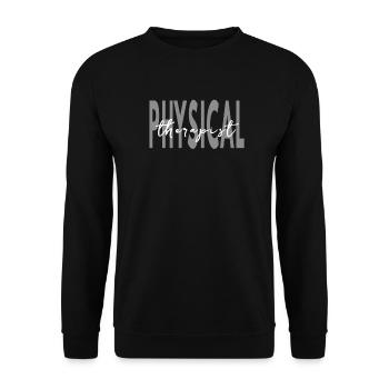 Physical Therapist PTA - Unisex Sweatshirt - black - Front - Alina (178cm) & Michal (187cm)