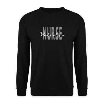 Pediatric Nurse Squad - Unisex Sweatshirt - black - Front - Alina (178cm) & Michal (187cm)