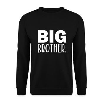 big brother - Sweat-shirt Unisexe - noir - Devant - Alina (178cm) & Michal (187cm)