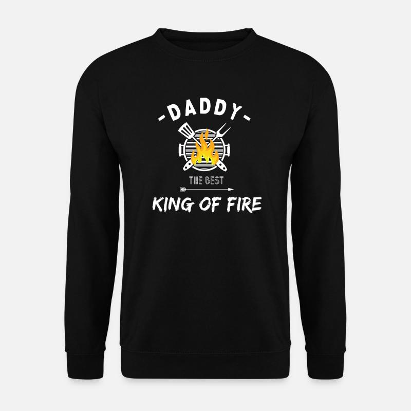 DADDY KING OF FIRE - Unisex Sweatshirt - black