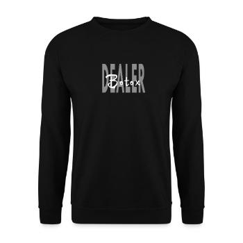 Botox Dealer Skincare Nurse - Unisex Sweatshirt - black - Front - Alina (178cm) & Michal (187cm)