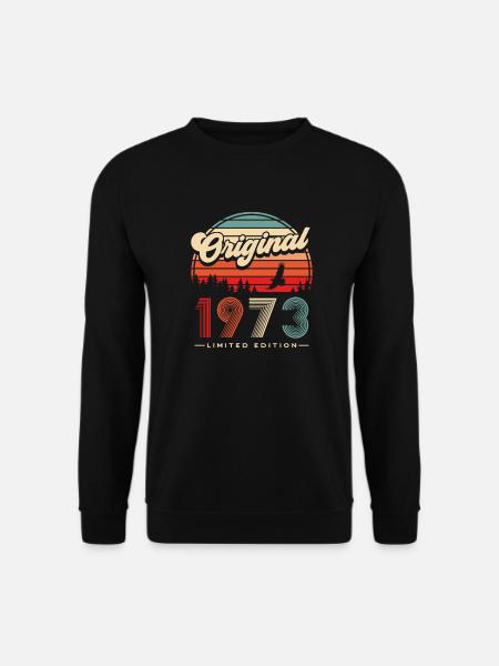 50 Geburtstag Jahrgang 1973 geboren 50 Jahre - Unisex Pullover - Schwarz