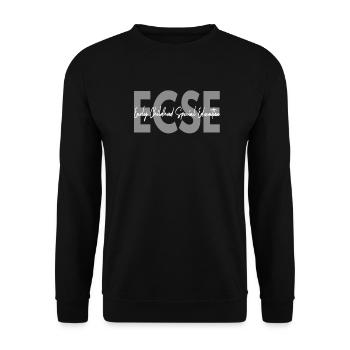 Early Childhood Special Education - Unisex Sweatshirt - black - Front - Alina (178cm) & Michal (187cm)