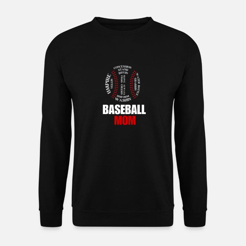 baseball mom - Unisex Sweatshirt - black
