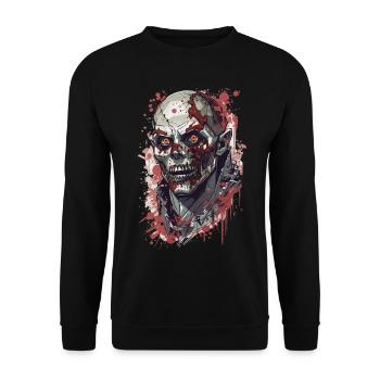 Zombie Halloween Undead Creepy - Sweat-shirt Unisexe - noir - Devant - Alina (178cm) & Michal (187cm)