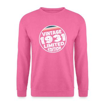 Limited Edition since 1931 Birthday Gift - Unisex Sweatshirt - pink - Front