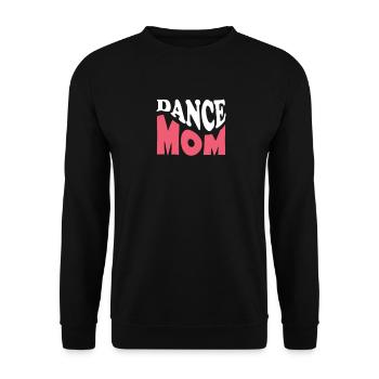 dance mom - Unisex Sweatshirt - black - Front - Alina (178cm) & Michal (187cm)