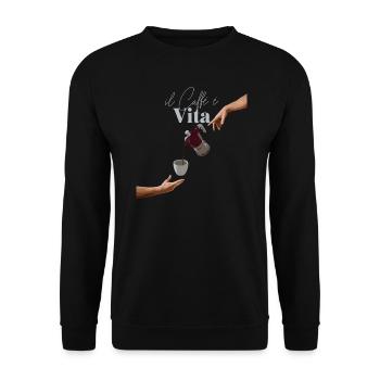 Il Caffe e Vita - Unisex Sweatshirt - black - Front - Alina (178cm) & Michal (187cm)