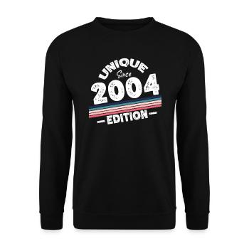 Unique depuis 2004 Edition Anniversaire Millésime 2004 - Sweat-shirt Unisexe - noir - Devant - Alina (178cm) & Michal (187cm)