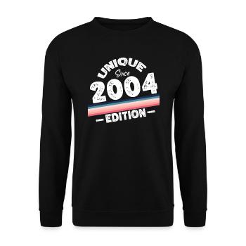 Unique depuis 2004 Edition Anniversaire Millésime 2004 - Sweat-shirt Unisexe - noir - Devant - Alina (178cm) & Michal (187cm)