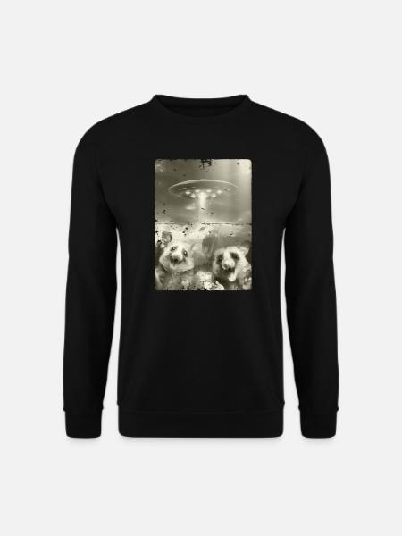 Alien Ufo Invasion Possums - Unisex Sweatshirt - black