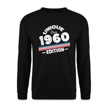Unique depuis les années 1960 édition anniversaire Vintage des années 1960 - Sweat-shirt Unisexe - noir - Devant - Alina (178cm) & Michal (187cm)