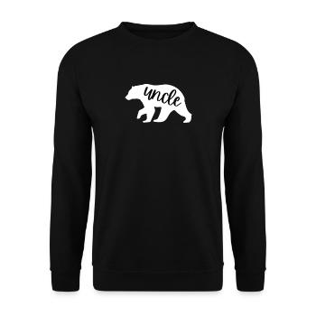 uncle bear birthday gift - Unisex Sweatshirt - black - Front - Alina (178cm) & Michal (187cm)