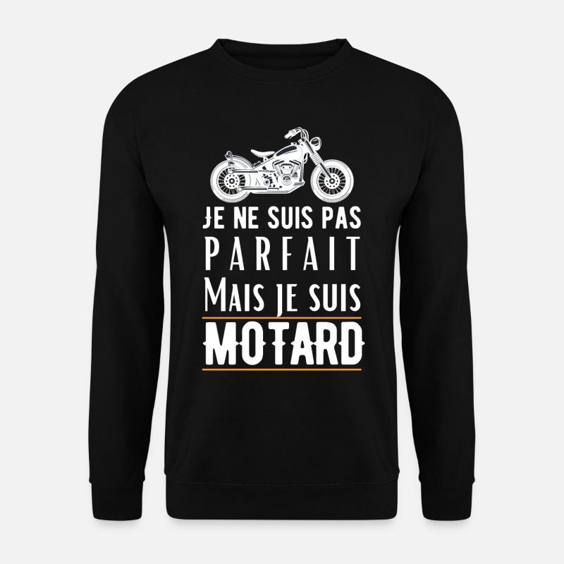 Biker Humor Phrase Logo - Unisex Pullover - Schwarz