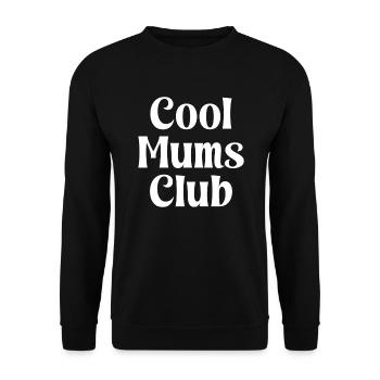 Club des mamans fraîches - Sweat-shirt Unisexe - noir - Devant - Alina (178cm) & Michal (187cm)