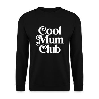 Cooler Mama-Club - Unisex Pullover - Schwarz - Vorne - Alina (178cm) & Michal (187cm)
