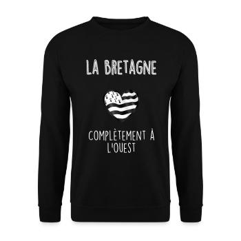 La bretagne - Sweat-shirt Unisexe - noir - Devant - Alina (178cm) & Michal (187cm)
