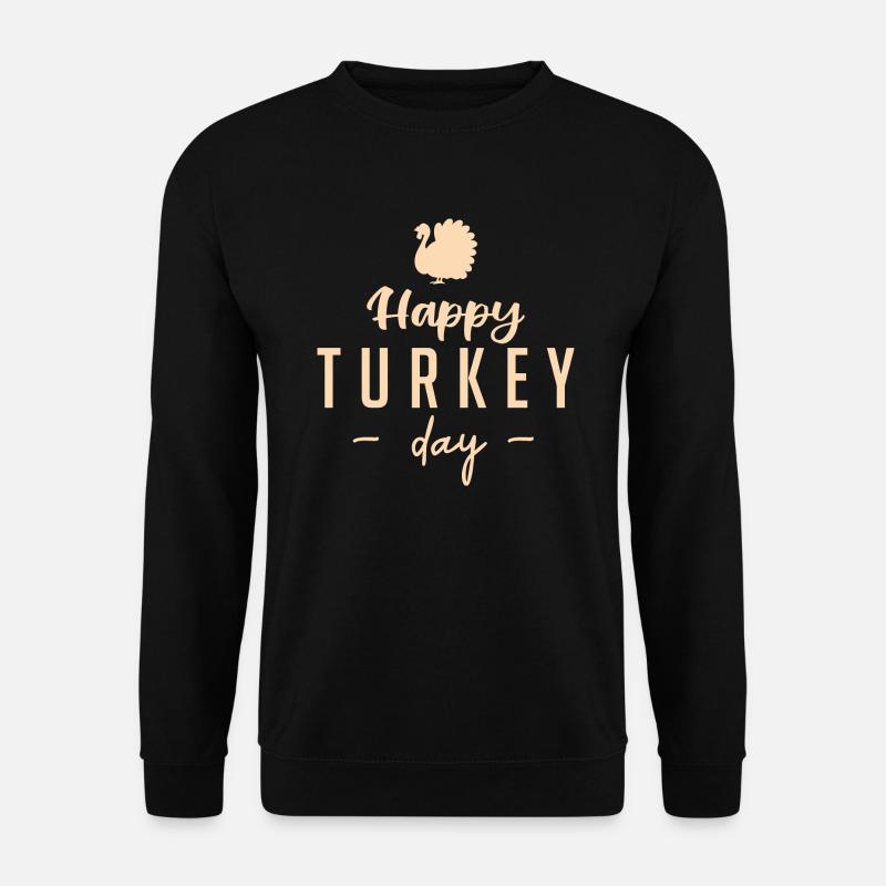 Happy Turkey Day - Unisex Pullover - Schwarz