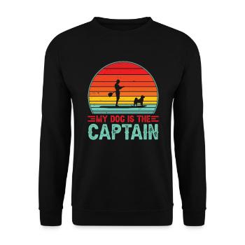 Stand Up Paddle avec chien Sun SUP cadeau - Sweat-shirt Unisexe - noir - Devant - Alina (178cm) & Michal (187cm)