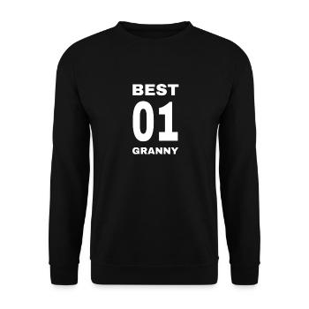 Best Granny - Unisex Sweatshirt - black - Front - Alina (178cm) & Michal (187cm)
