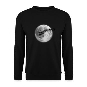 Santa Claus Santa - Unisex Sweatshirt - black - Front - Alina (178cm) & Michal (187cm)
