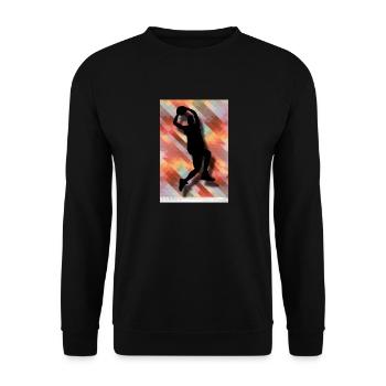 Basketball | Basketball player | Gift Sport - Unisex Sweatshirt - black - Front - Alina (178cm) & Michal (187cm)