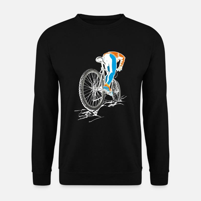 Mountain bikers, - Unisex Sweatshirt - black