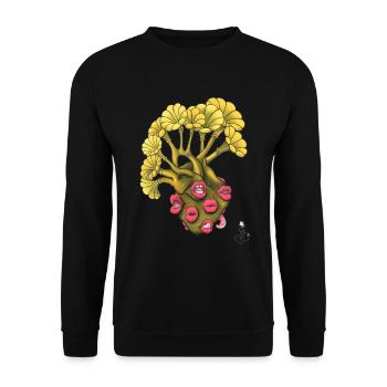 Cœur Cantatrice - Sweat-shirt Unisexe - noir - Devant - Alina (178cm) & Michal (187cm)