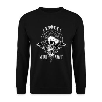 Goth Occult Witchcraft - Unisex Sweatshirt - black - Front - Alina (178cm) & Michal (187cm)