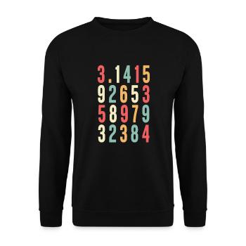 Nombres Pi 3.14 Pi Day Professeur de sciences Drôle de maths - Sweat-shirt Unisexe - noir - Devant - Alina (178cm) & Michal (187cm)