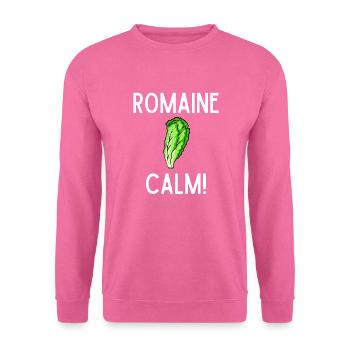 Lustiges Kochen Gesunder Salatliebhaber Romaine Calm - Unisex Pullover - Pink - Vorne