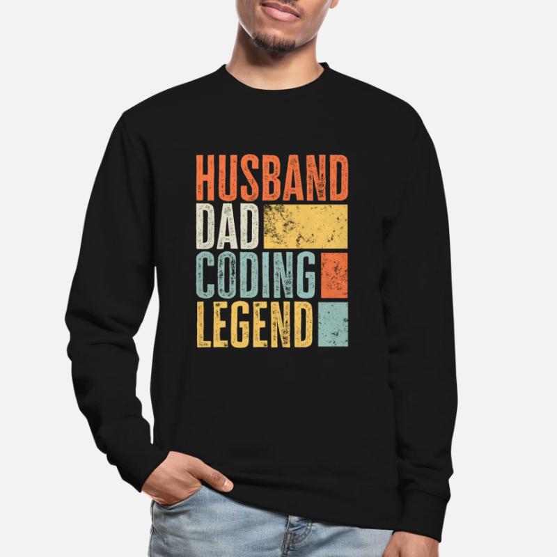 Coder Dad Husband Legend Best Father Funny Dad Unisex Sweatshirt